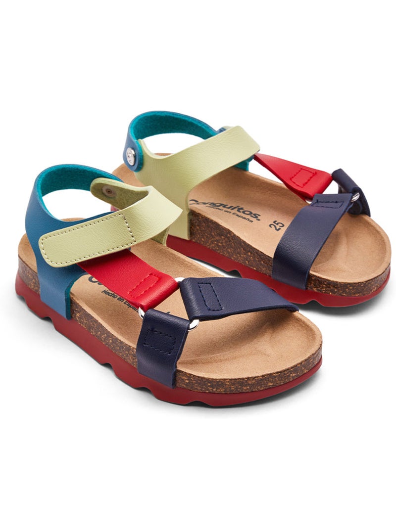 Sandálias conguitos bio tiras Multicolorido - Kiabi