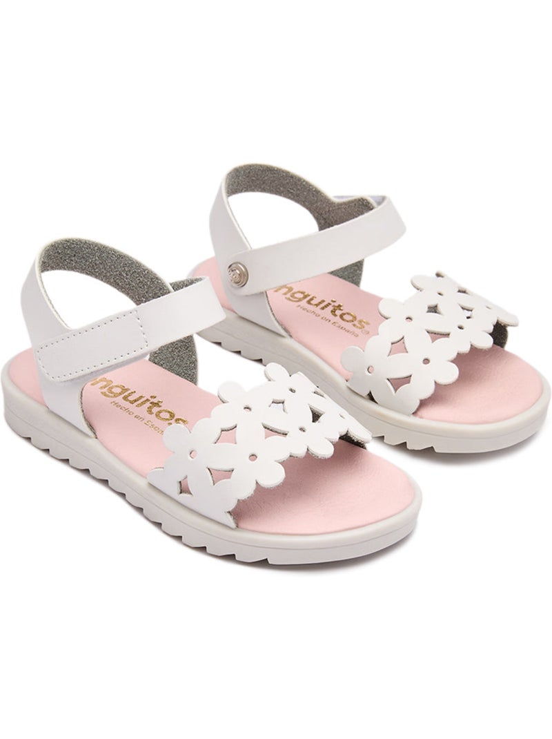 Sandálias conguitos diseño floral flor Branco - Kiabi
