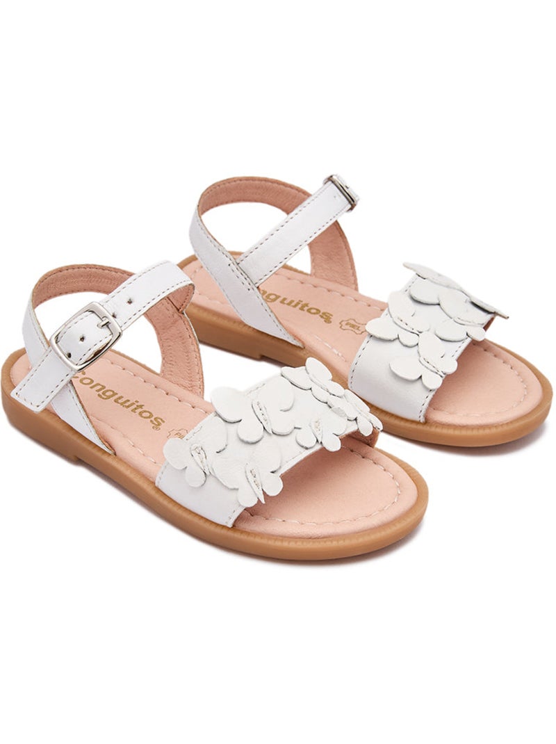 Sandálias conguitos floral Branco - Kiabi
