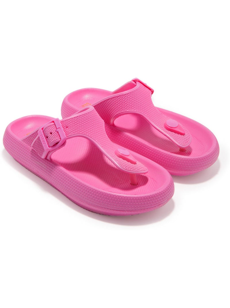 Sandálias conguitos hebilla slides Rosa - Kiabi