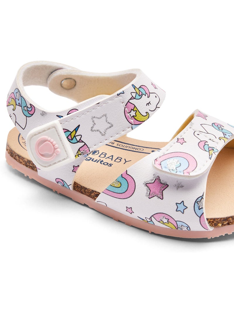Sandálias conguitos respetuosas unicornio Multicolorido - Kiabi