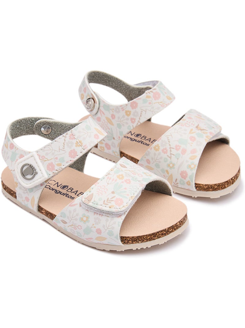 Sandálias conguitos sensoriales floral Multicolorido - Kiabi