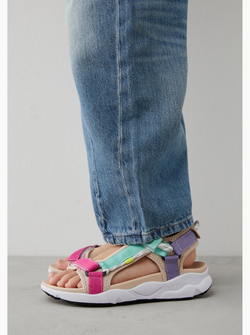 Sandálias conguitos tiras Multicolorido - Kiabi