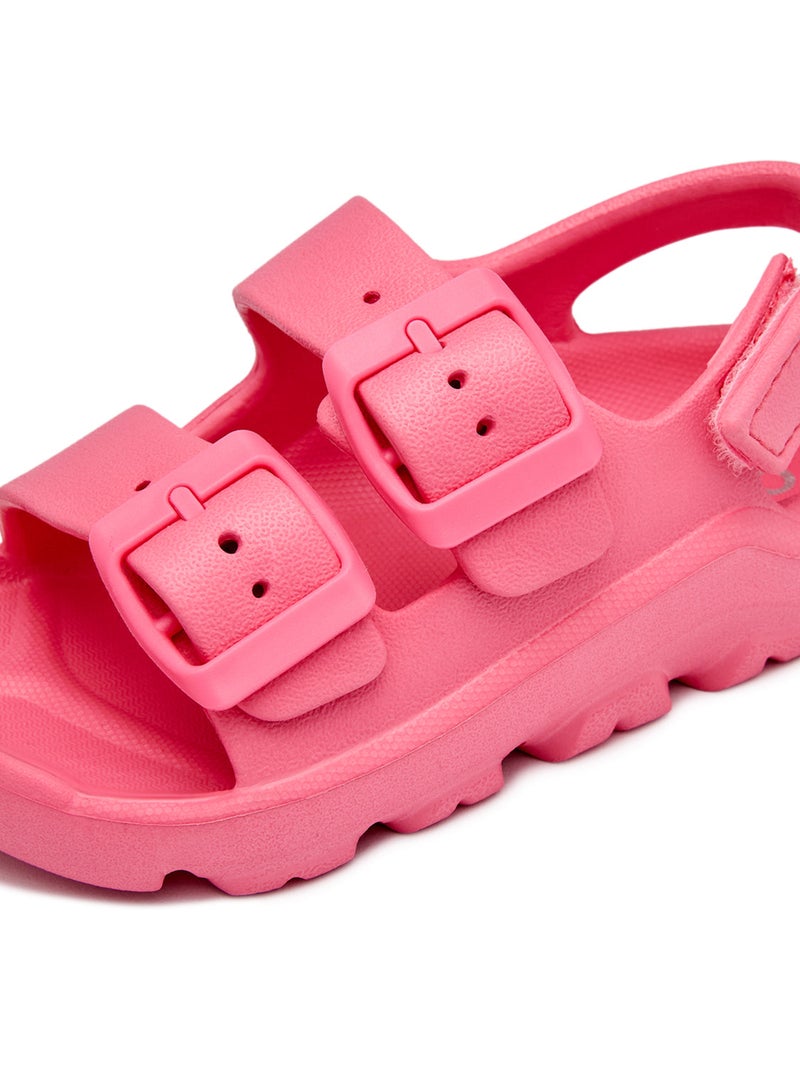 Sandálias conguitos transpirable cordones Rosa-fúcsia - Kiabi