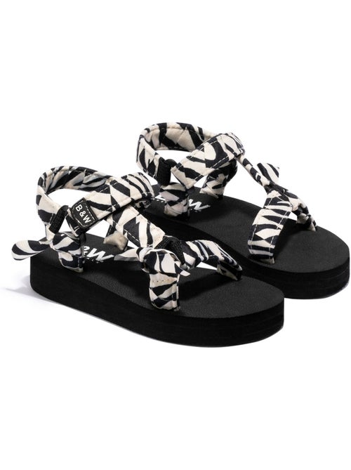 Sandálias conguitos zebra b&w - Kiabi Sandálias conguitos zebra b&w - Kiabi