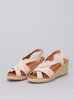 Sandálias de camurça sintética - Kiabi