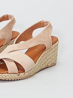 Sandálias de camurça sintética - Kiabi