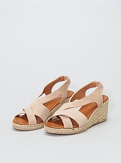 Sandálias de camurça sintética - Kiabi