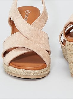 Sandálias de camurça sintética - Kiabi