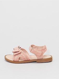 Sandálias de camurça sintética brilhante - Kiabi