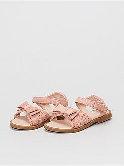 Sandálias de camurça sintética brilhante - Kiabi