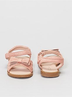 Sandálias de camurça sintética brilhante - Kiabi