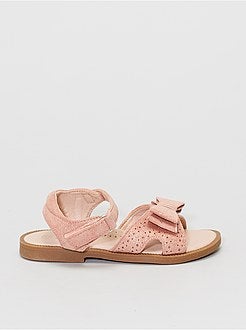 Sandálias de camurça sintética brilhante - Kiabi