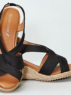 Sandálias de camurça sintética - Kiabi