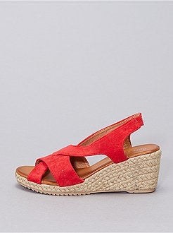 Sandálias de camurça sintética - Kiabi