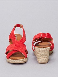 Sandálias de camurça sintética - Kiabi