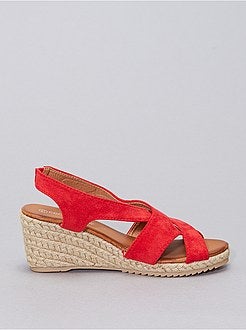 Sandálias de camurça sintética - Kiabi