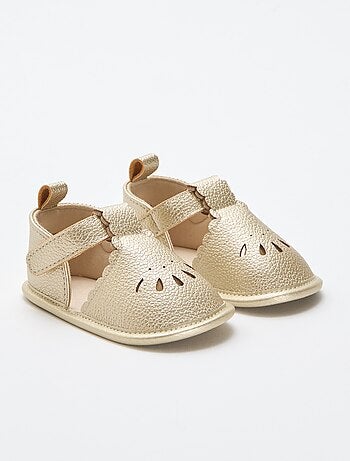 Sandálias de cerimónia douradas