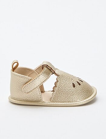 Sandálias de cerimónia douradas