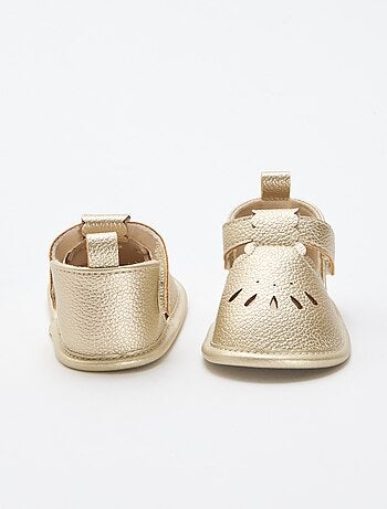 Sandálias de cerimónia douradas