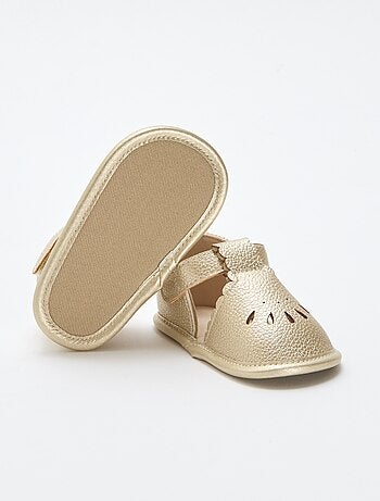 Sandálias de cerimónia douradas