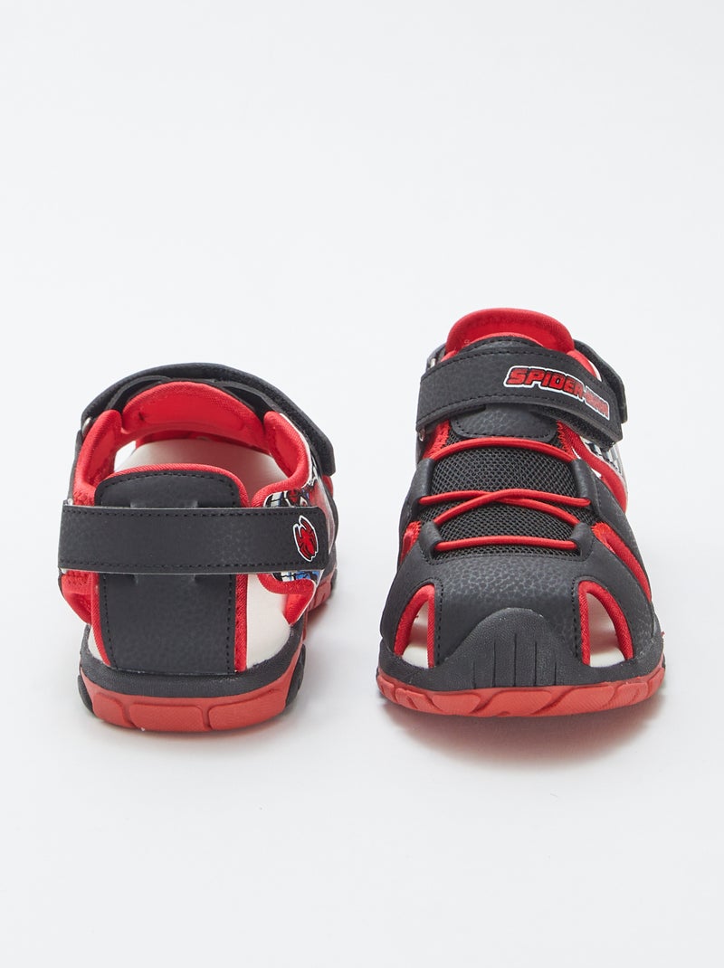 Sandálias de desporto fechadas 'Homem-Aranha' PRETO - Kiabi