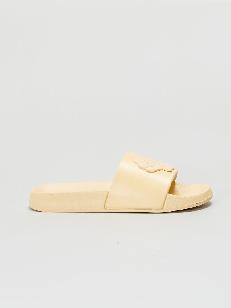 Sandálias de plástico 'concha' AMARELO - Kiabi
