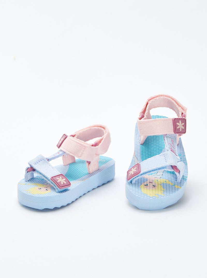 Sandálias de praia com 3 velcros Azul - Kiabi