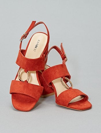 Sandálias de salto alto com anel - Kiabi