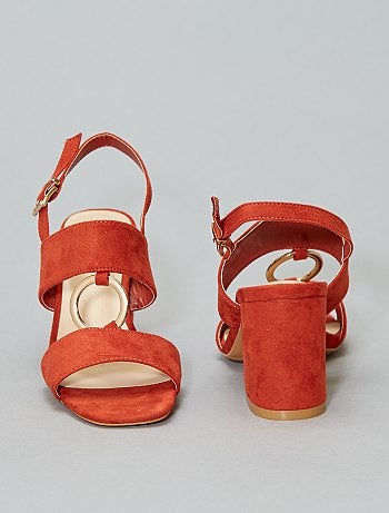 Sandálias de salto alto com anel - Kiabi