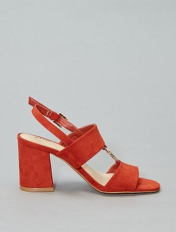 Sandálias de salto alto com anel - Kiabi