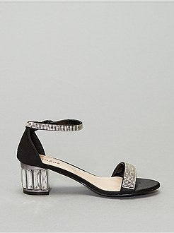 Sandálias de salto alto com ouropel - Kiabi