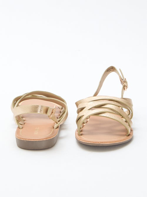 Sandálias de tiras com fivelas - Kiabi