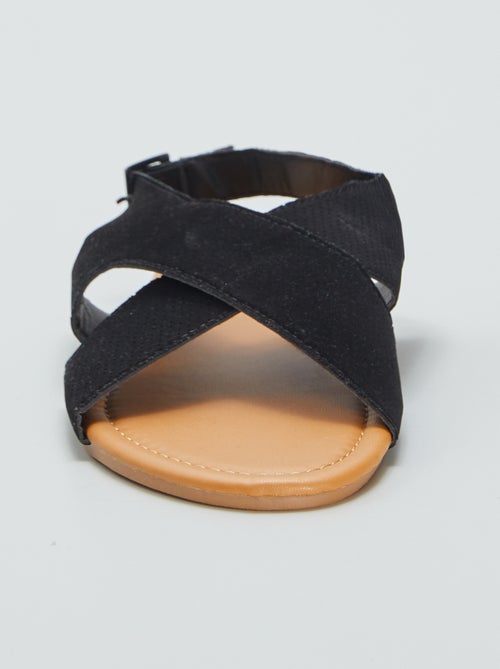 Sandálias em camurça sintética - Kiabi