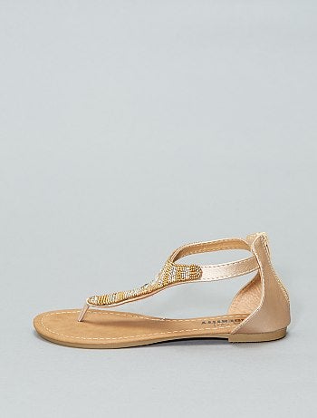 Sandálias em ouropel - Kiabi