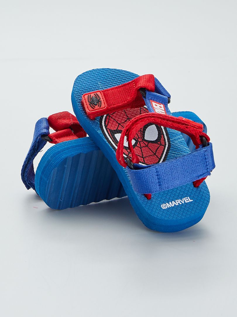 Sandálias em tecido 'Homem-Aranha' Azul - Kiabi
