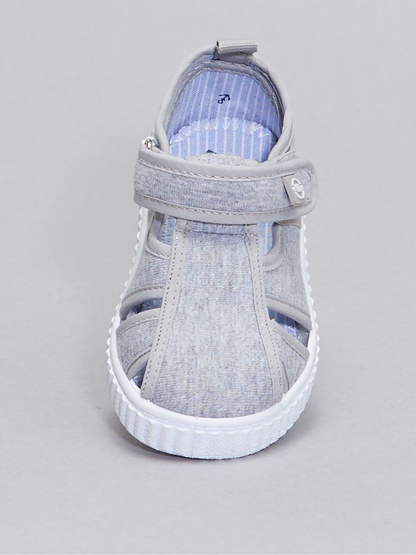 Sandálias em tecido matizado BEGE - Kiabi