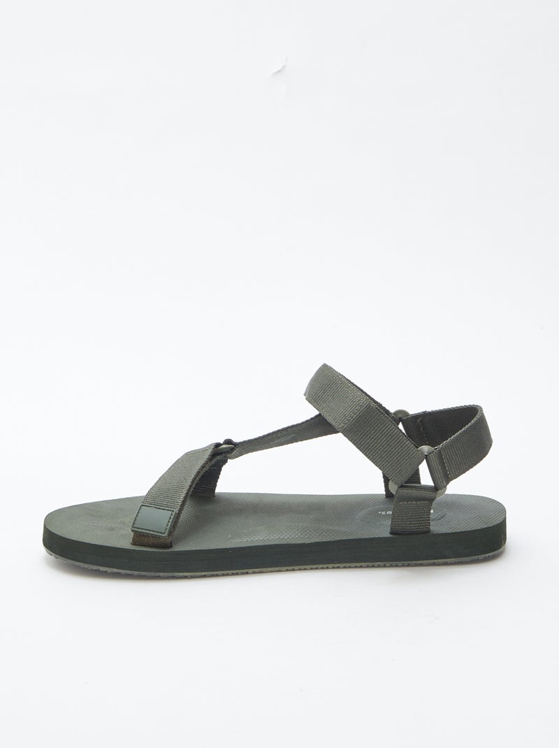 Sandálias estilo trekking CAQUI - Kiabi