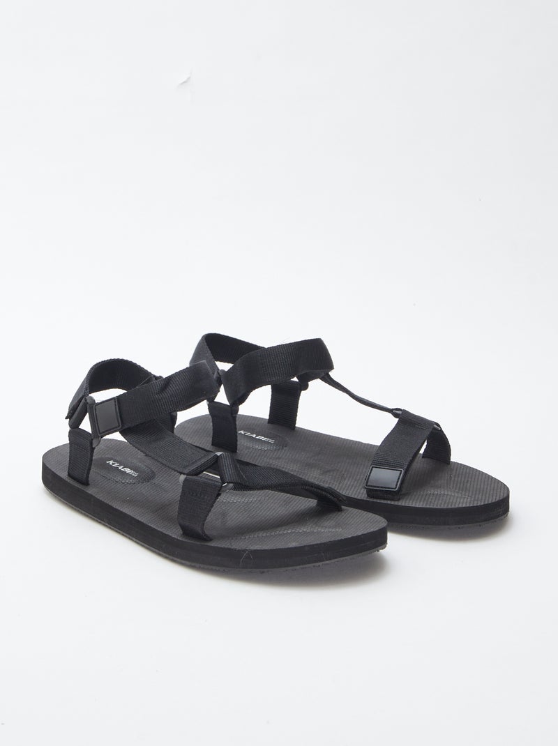 Sandálias estilo trekking PRETO - Kiabi