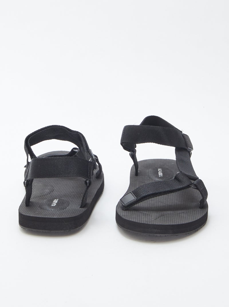 Sandálias estilo trekking PRETO - Kiabi