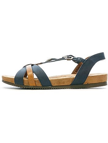 Sandálias femininas relife jyltane azul-marinho