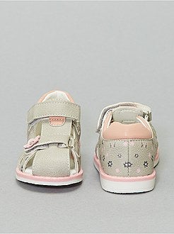 Sandálias floridas fechadas - Kiabi