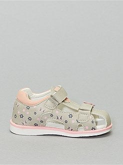 Sandálias floridas fechadas - Kiabi