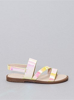 Sandálias iridescentes - Kiabi