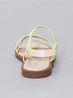 Sandálias iridescentes - Kiabi