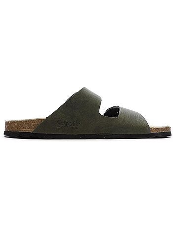Sandálias pretas masculinas schott arthur