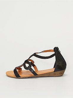 Sandálias ligeiramente compensadas - Kiabi