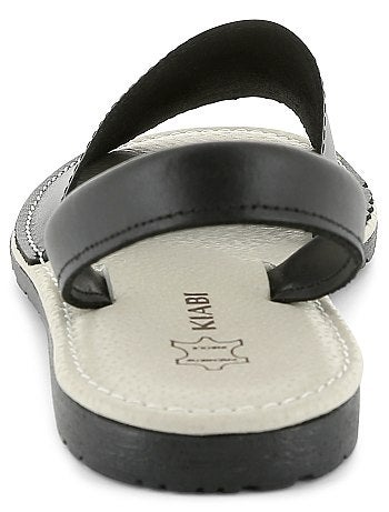 Sandálias menorquinas em pele - Kiabi