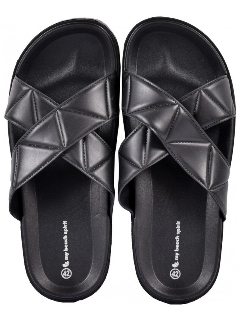Sandalias Mulas CROISÉE Preto - Kiabi