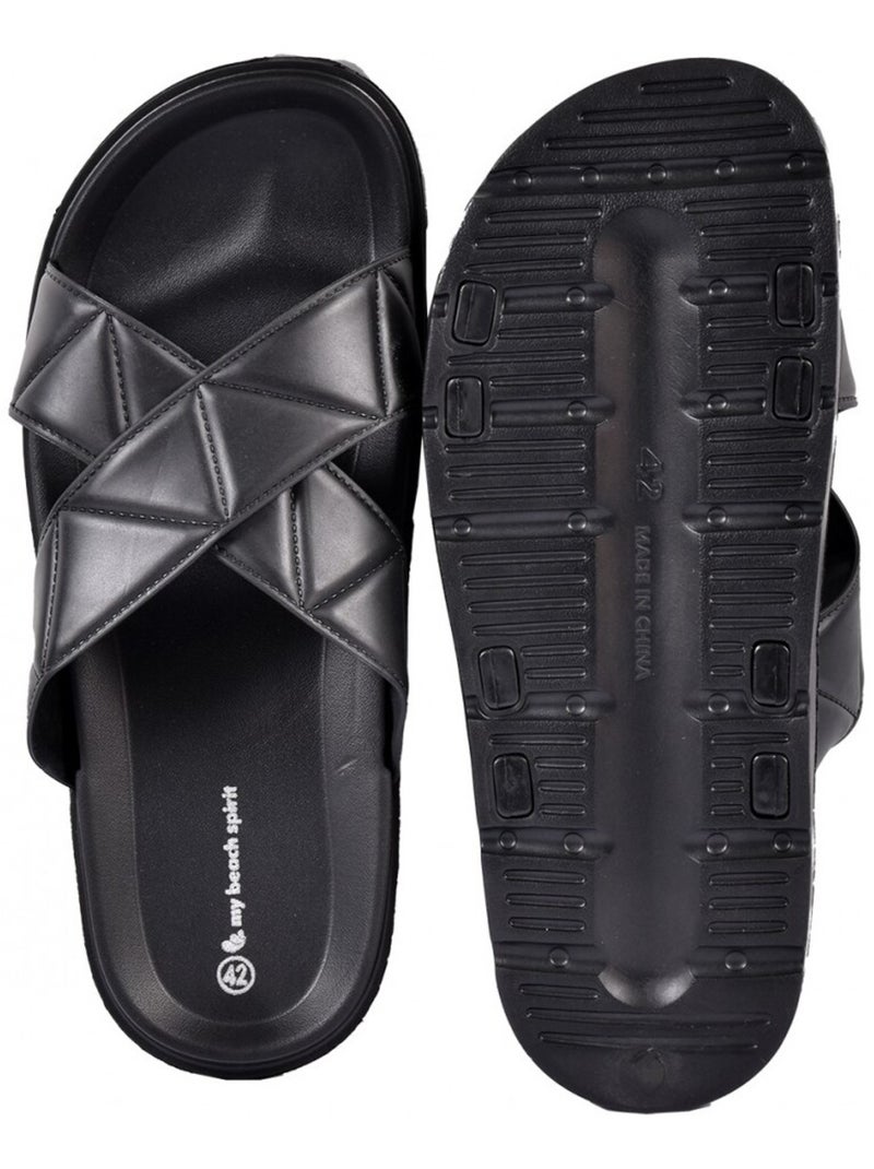 Sandalias Mulas CROISÉE Preto - Kiabi
